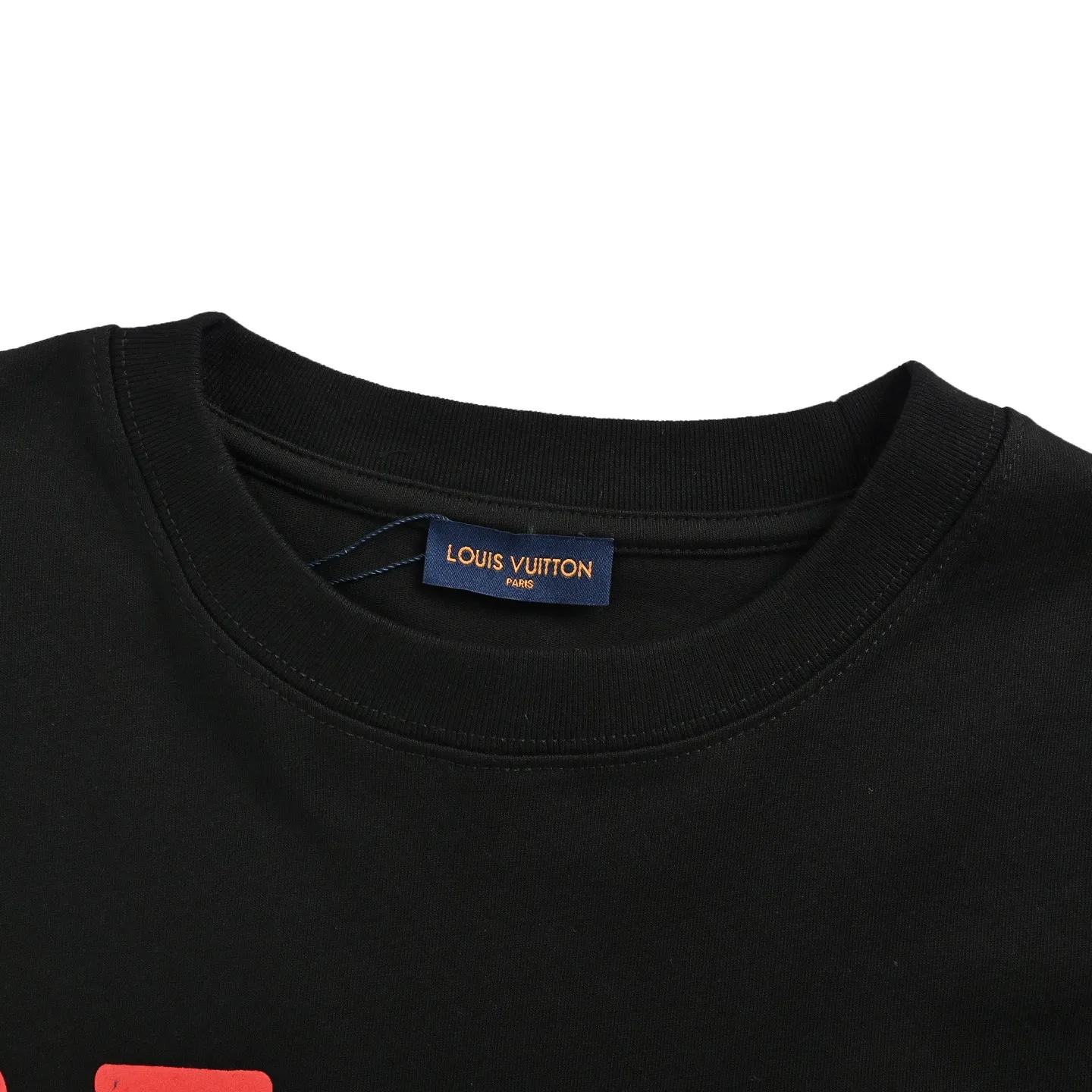 Louis Vuitton/Louis Vuitton 25ss presbyopic letter logo foam printed short sleeves